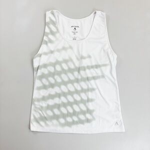 ANTIGUA Golf Tank Top Large Desert Dry Xtra-Lite Active Modern Print White Gray